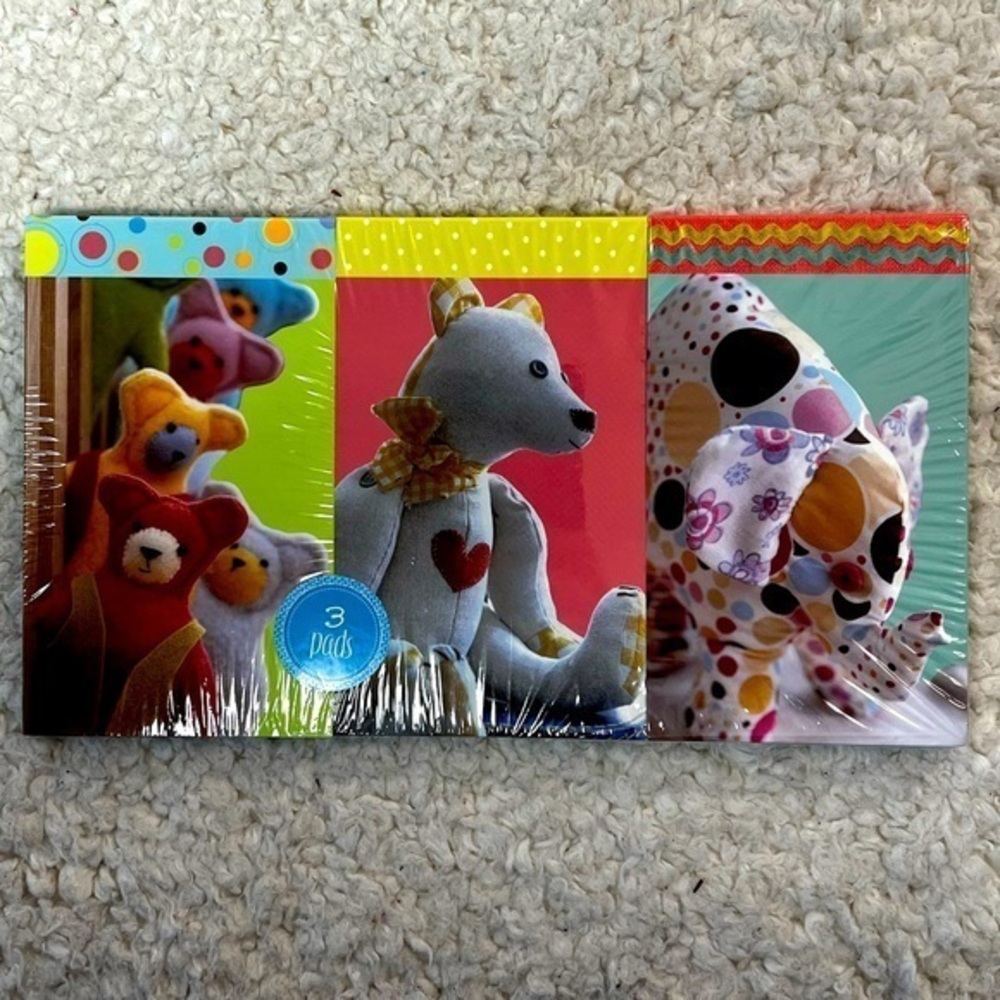 Potter "Timeless Friends" Mini Notepad Set of 3 Blank Notepads